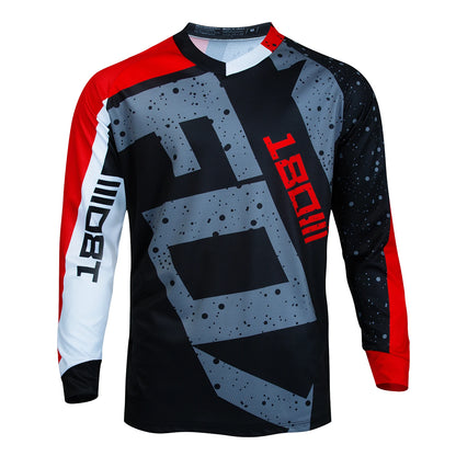 Long Sleeve Motocross Jersey Men Racing Shirt Quick Dry MTB 2024