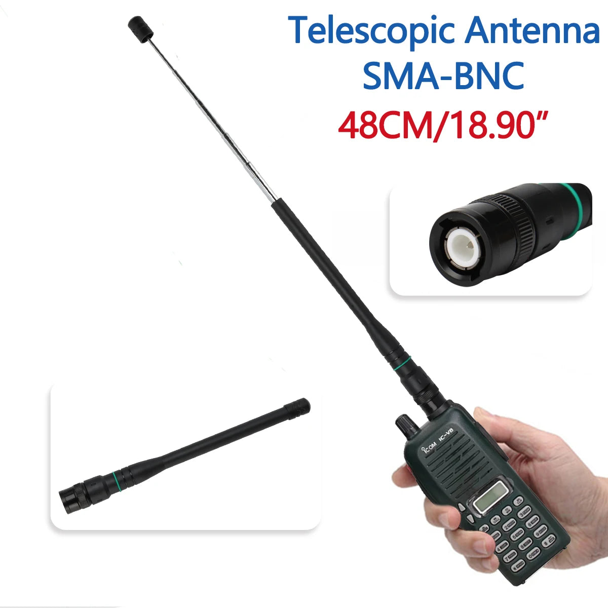 SMA-Female Antenna Dual Band Telescopic for Baofeng UV-5R Radio 21cm