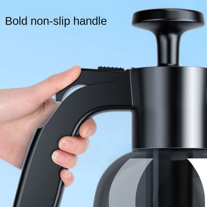 2L Car Wash Pump Foam Sprayer Handheld Snow Cleaning Spray Bottle