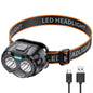 Waterproof Light LED Headlamp Rechargeable 250LM USB Torch for Camping