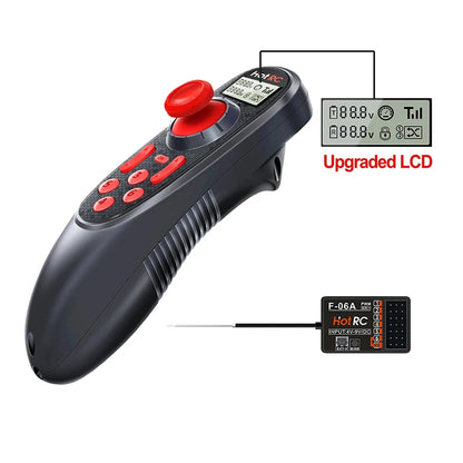 HOTRC DS-600 6CH 2.4GHz Transmitter & Receiver Set for RC Boat Car