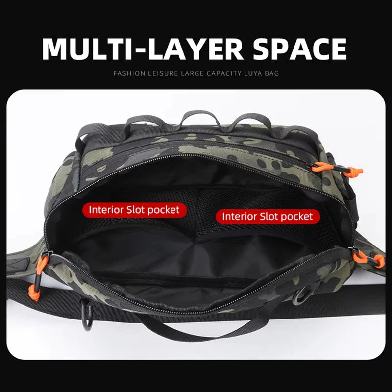 Tactical Sling Bag Waist Pack Fishing Outdoor Hiking Fanny Shoulder Bag