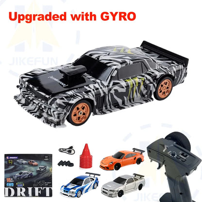 Gyro 1/43 RC Drift Car 4WD RTR High Speed Radio Control 2.4G Mini Racing