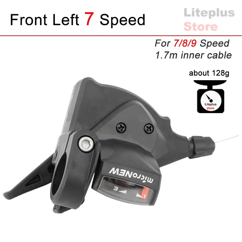 MicroNEW MTB Shifter Lever 3x7 3x8 3x9 3x10 3x11 Speed Front Rear Trigger Shift