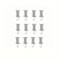 4/8Pcs S-Shaped Camping Awning Hooks Clips RV Tent Hangers Light Hangers For Caravan Camper Hooks Accessories Outdoor Supplies