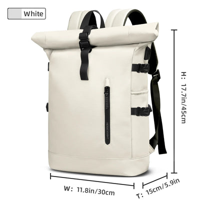 USB Port Backpack Men Large Capacity Waterproof 15.6 Inch Travel Bag