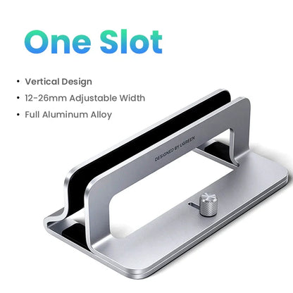 UGREEN Vertical Laptop Stand For MacBook Air Pro Triple Slots Aluminum Notebook Stand For MacBook Pro Tablet iPad Phone Holder-EXPROTAS