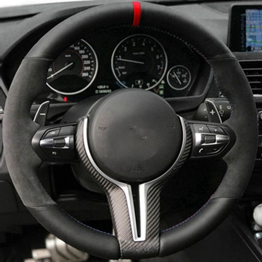 Car Steering Wheel Cover Anti-Slip  Suede Leather For BMW M Sport 1 Series F20 M135i M140i M235i M240i X1 F21 F48 X2 F39 X3 F25-EXPROTAS