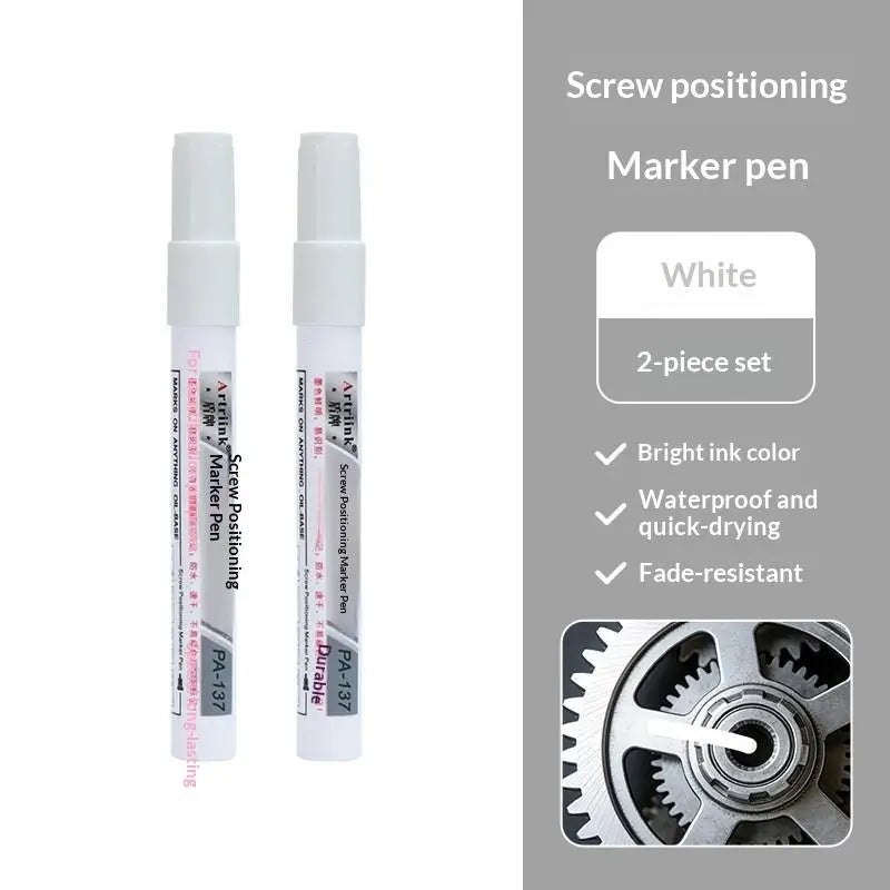 Screw Marker Pen Waterproof Quick Dry Permanent for Car Motorcycle Repair