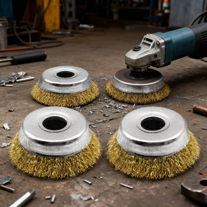 3in Wire Brush Steel Cup Wheel Rust Removal Brush 1pc/5pcs for Drill