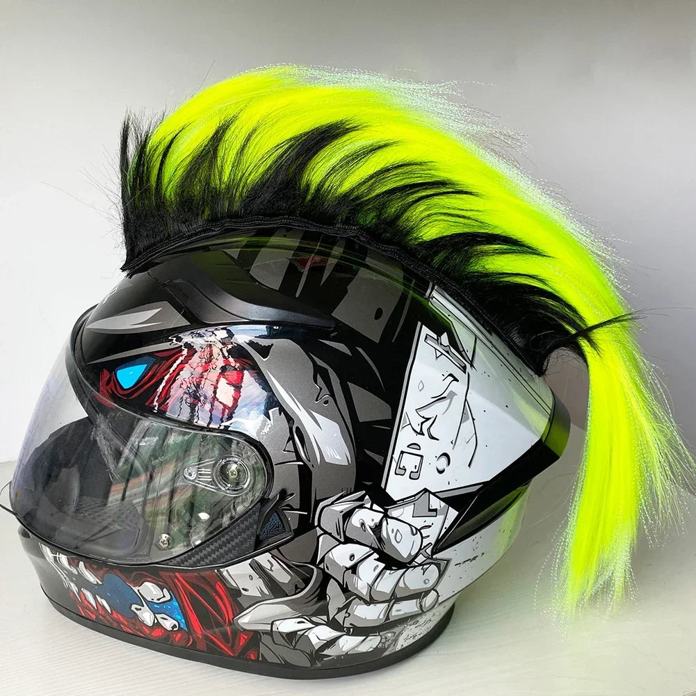 Helmet Wig Motorcycle Decoration Cockscomb Full Face Off Road Stickers