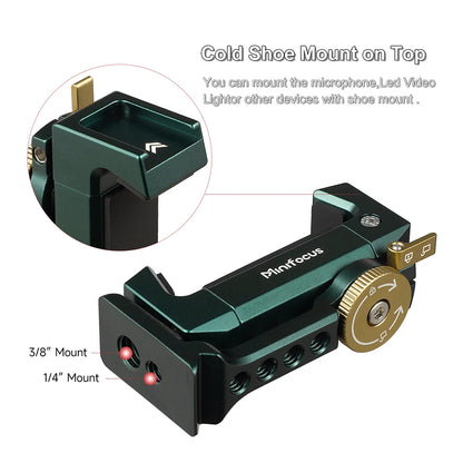 Metal Cell Phone Tripod Mount Smartphone Holder Adapter Aluminum w Cold Shoe Arca for iPhone 13 12 11 Max Pro X XR Xs 6 7 8 Plus-EXPROTAS