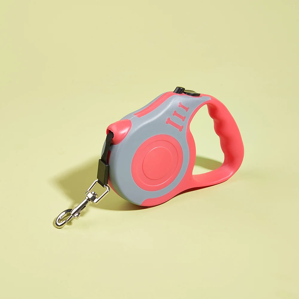 Retractable Dog Lead 3m 5m Nylon Leash for Small Medium Large Dogs Cats