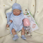 AnjoDoll 10 Inch Full Body Silicone Reborn Girl Doll Painted Washable Soft