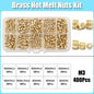 M2–M8 Brass Heat Insert Nut Set for 3D Print Hot Melt Threaded Embed
