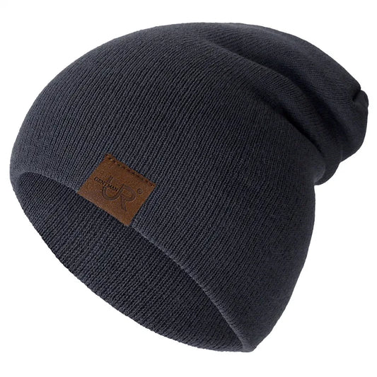Unisex Beanie Hat Warm Soft Knitted Casual Winter Hat for Men & Women