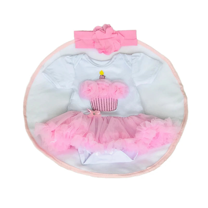 45cm Harper Reborn Baby Girl Doll Silicone Vinyl Painted Newborn Doll