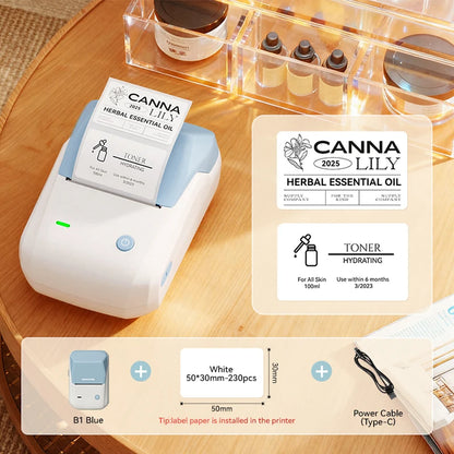 Niimbot B1 Portable Thermal Label Printer Mini Bluetooth Sticker Maker