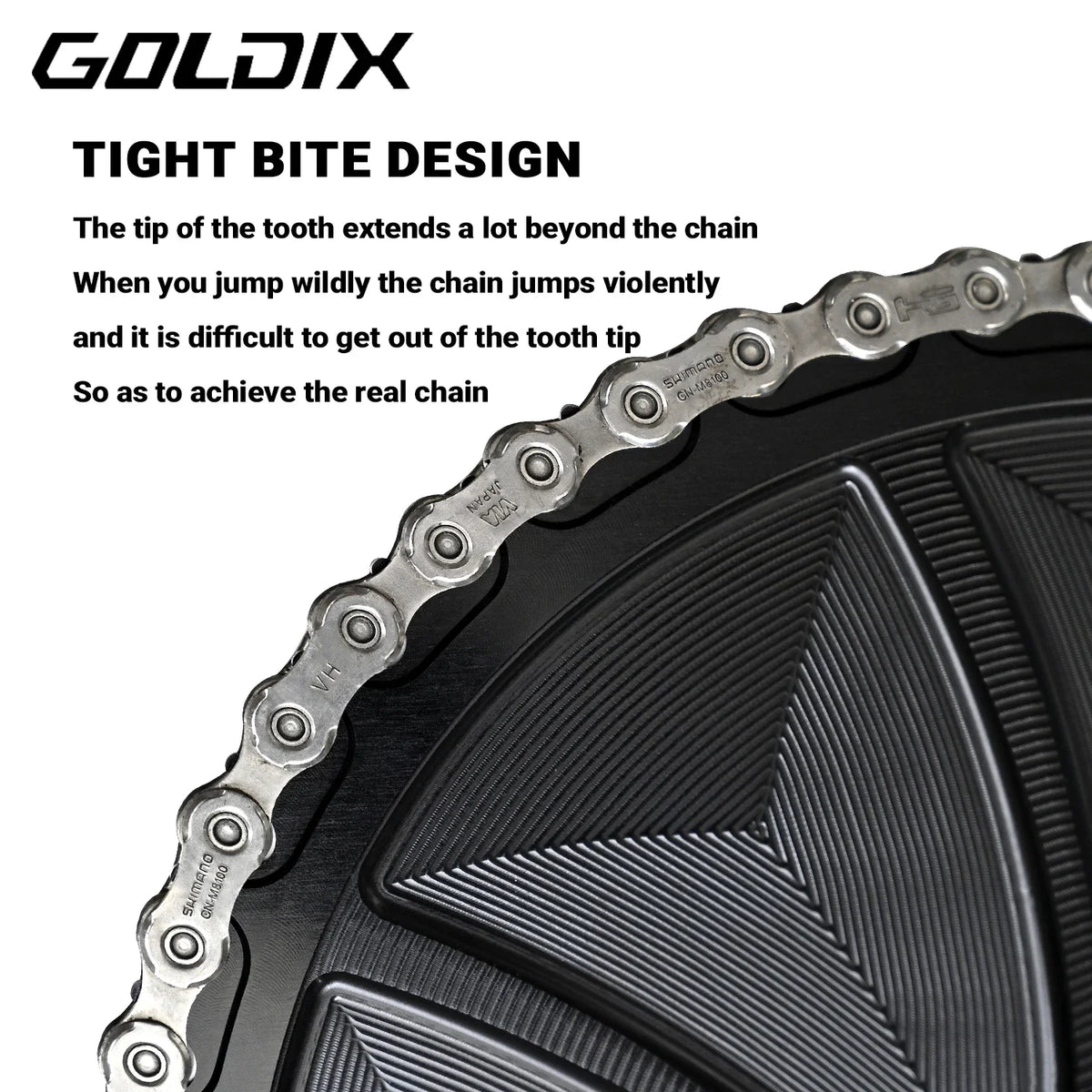 Narrow Wide Chainring 3-Bolt 3mm Offset for Goldix MTB Road Crankset