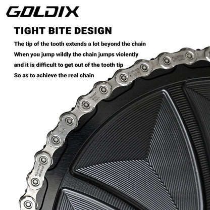 Narrow Wide Chainring 3-Bolt 3mm Offset for Goldix MTB Road Crankset
