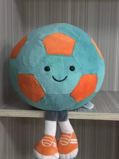 Jc Simulation Soccer 25cm Plush Toy Handmade Cartoon Doll Cushion
