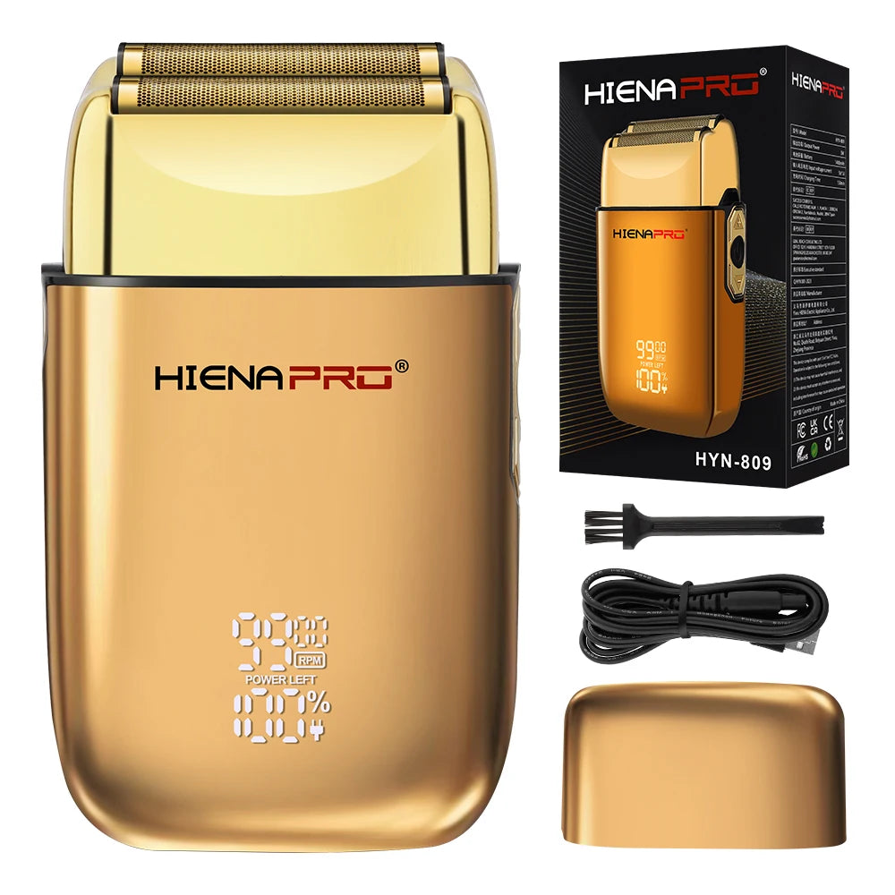 Men Electric Shaver Cordless Hair Clipper Rechargeable Hiena Razor
