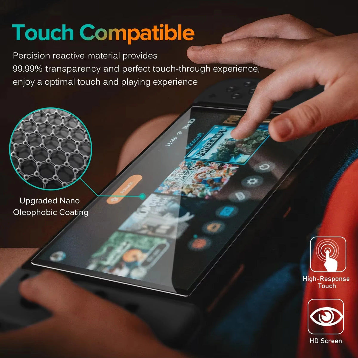 3Pcs Tempered Glass Screen Protector for Nintendo Switch 2 Ultra Thin