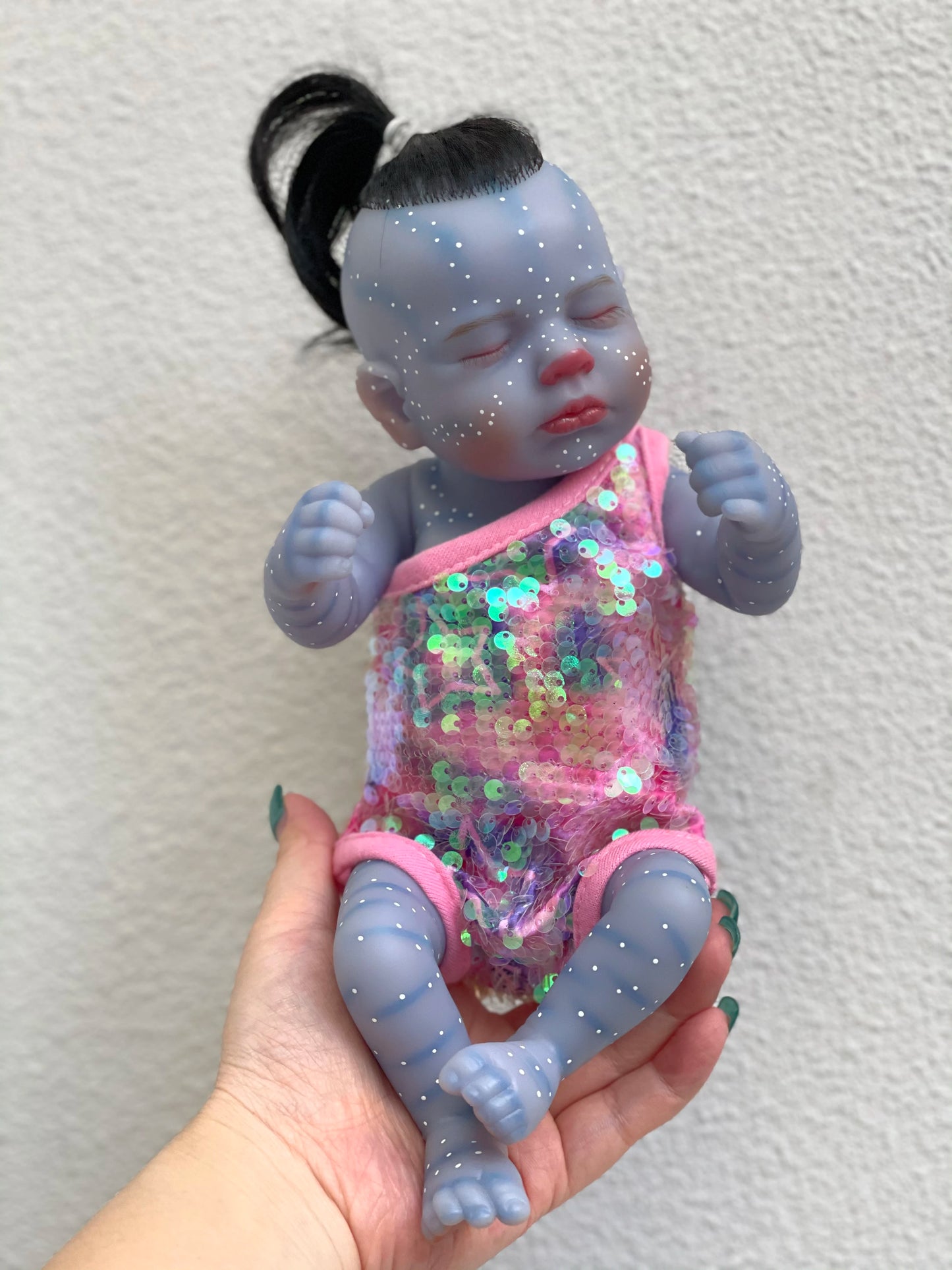 28cm Avatar Loulou Meadow Reborn Baby Doll Full Soft Vinyl Art Doll