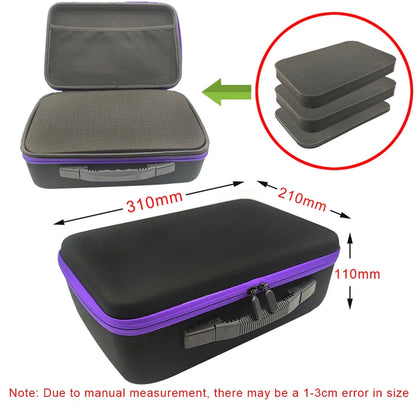 DIY Foam Hard Carry Case Storage Box Travel Zipper Bag Tool Accessories Camera