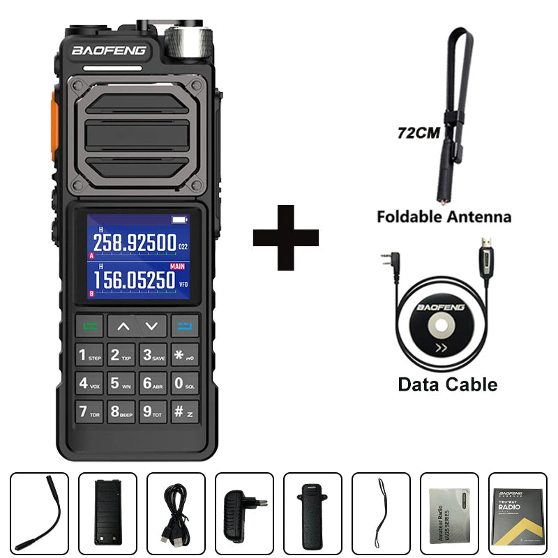 BAOFENG UV-25L Ham Radio High Powerful Tactical Walkie Talkie 50KM Four-Band Type-C 999Channel Two Way Radio BAOFENG NEW Upgrade-EXPROTAS