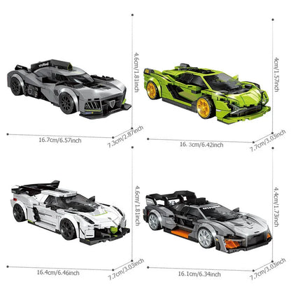 SEMBO Supercar Building Blocks MOC Racing Vehicle Model Construction Toy Gift