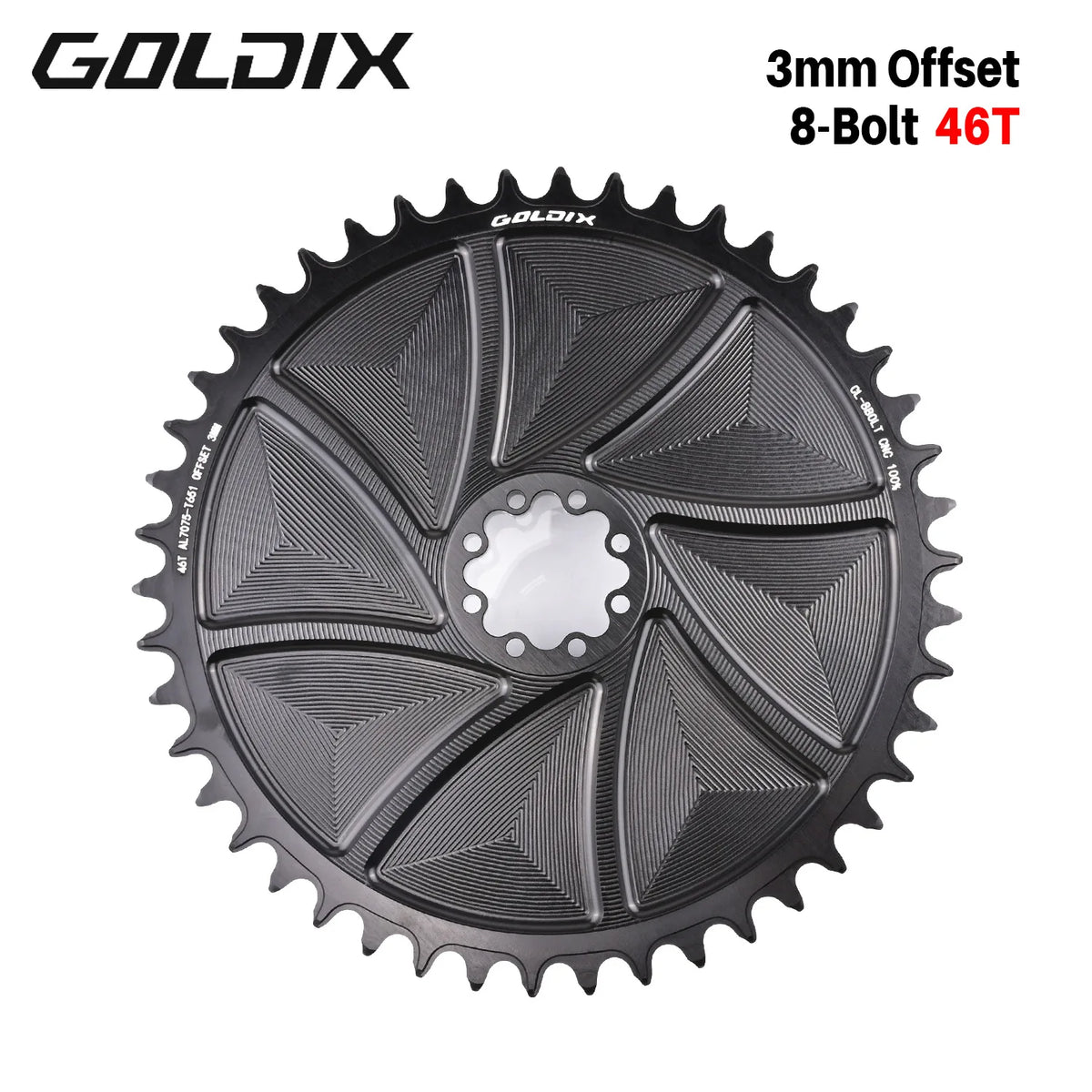 Goldix Direct Mount Chainring 3mm Offset for Sram XX1 X01 X0 X9 NX SX