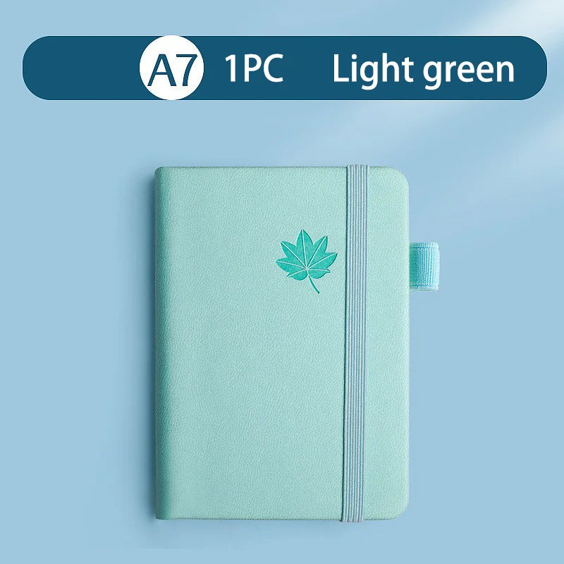 Mini A7 Small Notebook Portable Pocket Diary Leather Notepad Journal