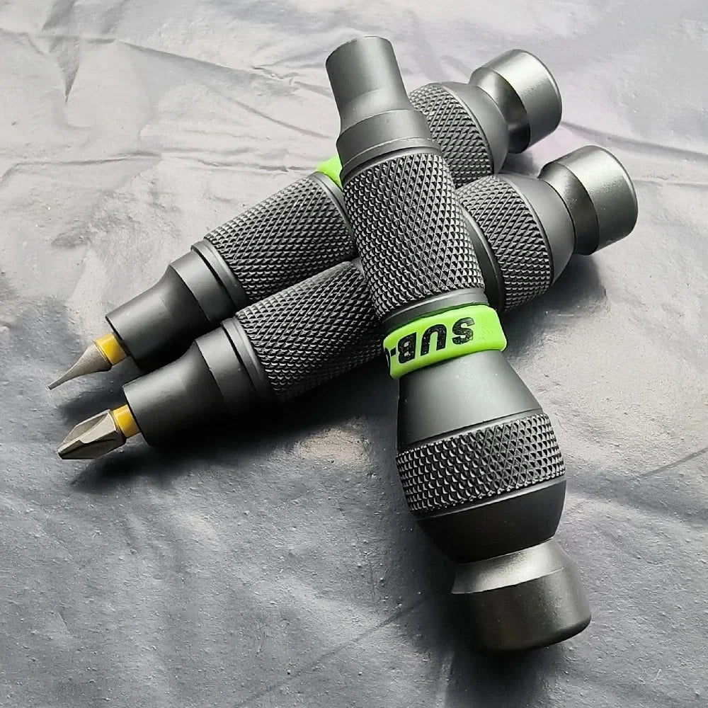 Precision Aluminum Alloy Handle for 1/4" Hex Bits Mini Screwdriver Holder Tool