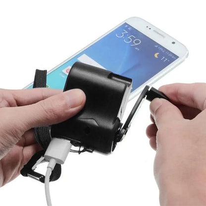 USB Emergency Charger Manual Power Generator for Outdoor Camping Hiking