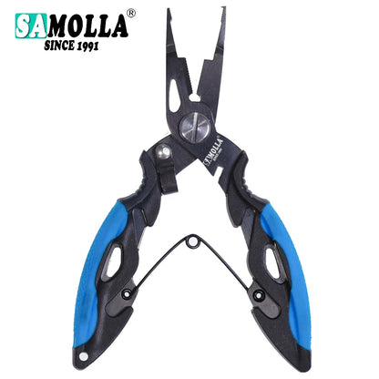 Fishing Pliers Hook Multi-tool Line Cutter Remover Snips Scissors 420 Steel