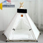 Pet Teepee Tent | Portable Indoor Dog Cat Bed with Cushion and Blackboard