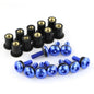 10Pcs Rubber Well Nuts M5 Metric Bolts for Motorcycle Windscreen Fairing