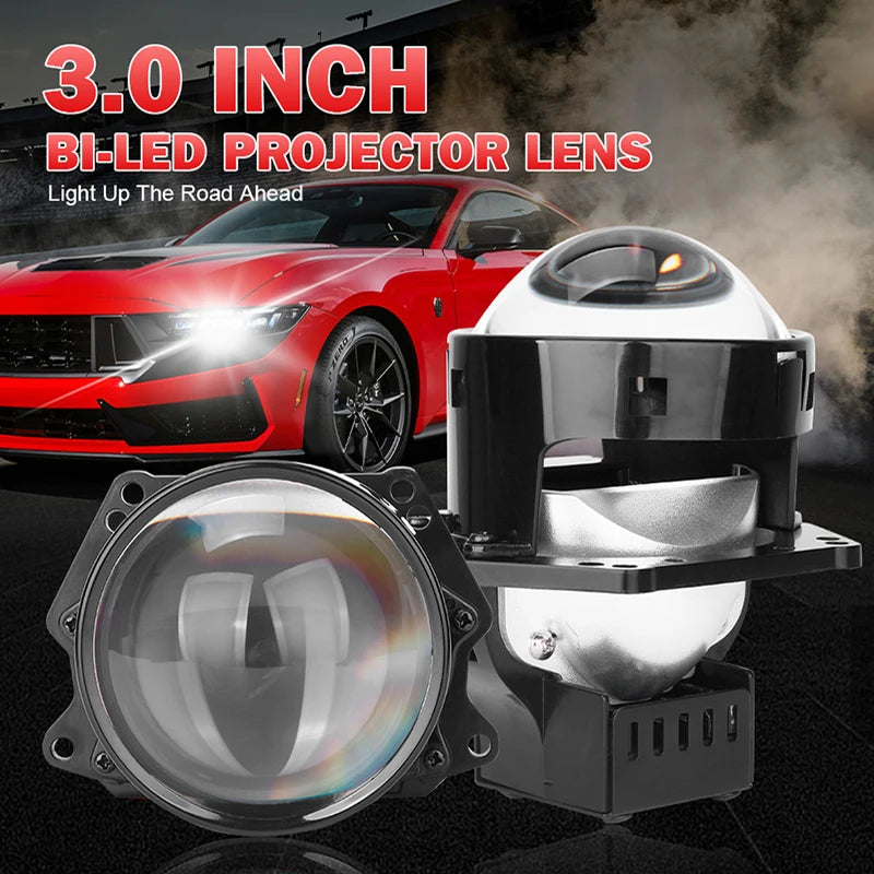 300W LED Projector Lenses for Car Motorcycle H4 H7 9005 9006 Retrofit
