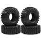 4pcs 1.3 Wheels Soft Sticky Rubber Tires for 1/24 1/18 SCX24 TRX4M Crawler
