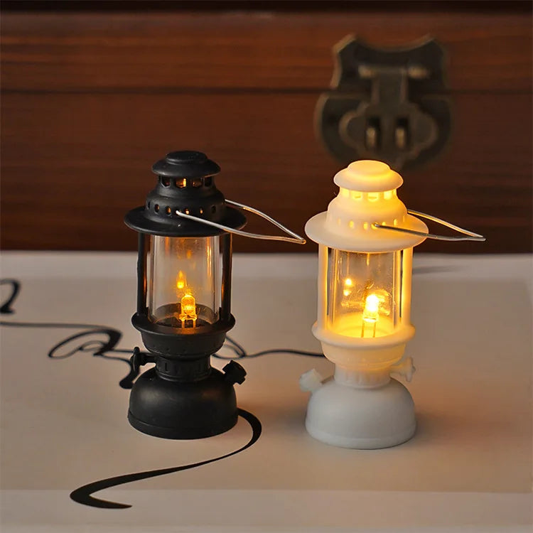 Mini Simulation Cande Light Lantern Night Light 4pcs Plastic Home Decor