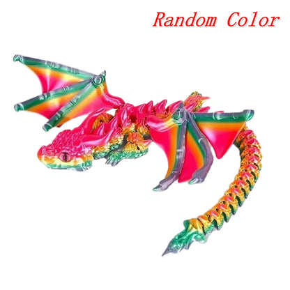 3D Printed Wyvern Dragon Model Articulated Desktop Ornament Collectible