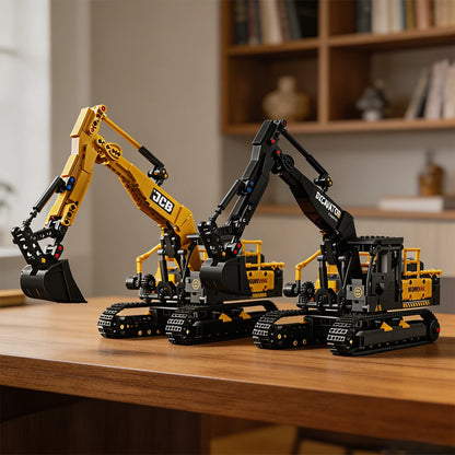 1022PCS Excavator Models Building Blocks City Construction Engineering Toy Set