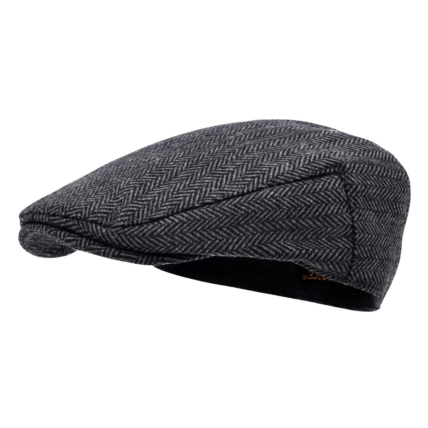 STARANCE Men's Herringbone Flat Ivy Newsboy Hat Wool Blend Gatsby Cabbie Cap
