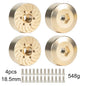 Brass 12mm Hex Wheel Weights Brake Disc Adapters for 1.9 2.2 RC Crawler