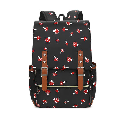 Vintage Oxford Laptop Backpack Waterproof 16" School Travel Bag Unisex Large