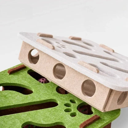 Interactive Maze Box Toy for Cats - Indoor Puzzle Game for Mental Stimulation
