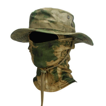 2Pcs Fishing Hat Sun Wide Brim UV Protection Outdoor Cap with Neck Flap
