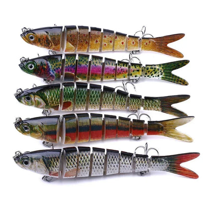 Multi Jointed Fishing Lure Bionic Swimbait Slow Sinking 10cm 12.4g 1Pcs