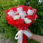 Pooh Bear Bouquet Plush Doll for Wedding Graduation Birthday Christmas